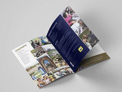 University of Akron Viewbook academia brochure design layout recruitment