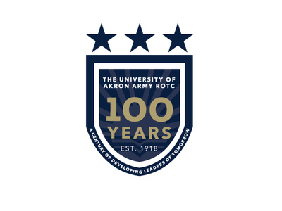 Army ROTC 100 Year Anniversary anniversary badge logo typography university vector