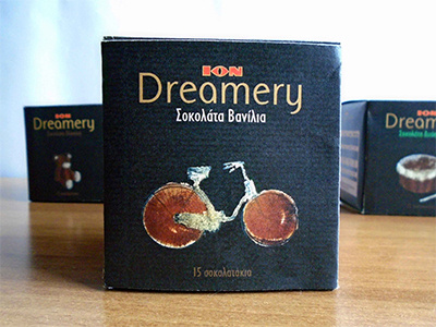 ION Dreamery mini chocolates bicycle cinnamon collage drum ion dreamery memories mini chocolates packaging sugar teddy bear vanilla whirligig