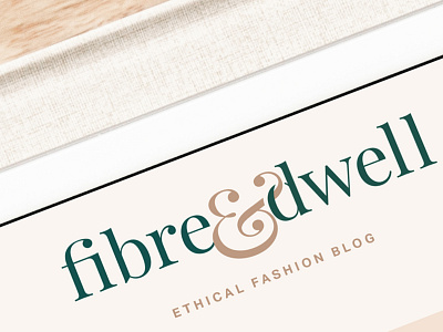 Fibre & Dwell brand design brand identity business cards logo