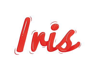 The name of Iris－Draw by iPad Pro font