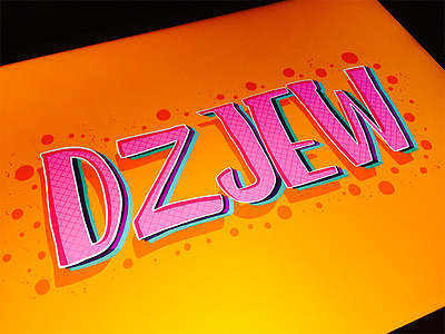 The name of DZJEW－Draw by iPad Pro font