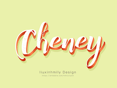 The name for Cheney，by iPad Pro