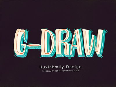 The name for G－DRAW，by iPad Pro font