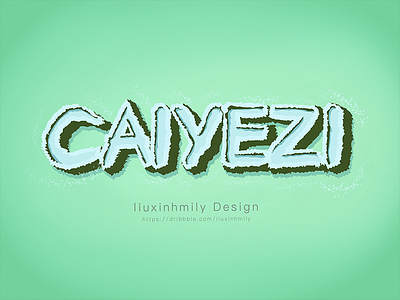 The name for CAIYEZI，by iPad Pro font