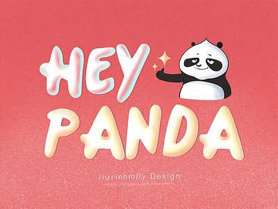 The name for HEY PANDA，by iPad Pro font