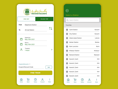 Railway booking app (Mobile UI/UX)