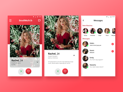 Dating App Mobile UI Design