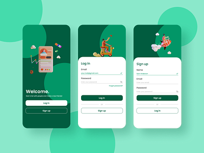 Sign in/Sign up Design Concept exploration figma log in screen mobile ui sign in sign up uidesign