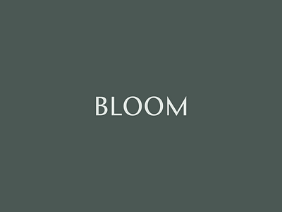 Bloom Logotype brand branding logo logo design logotype typography