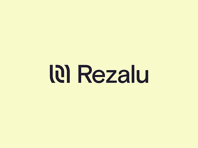 Rezalu Logo brand identity logo mark resume thumbprint visual identity yellow