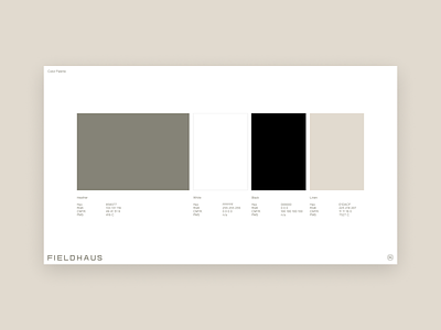 Fieldhaus Guidelines brand book brand guideline branding branding design color palette logo typography