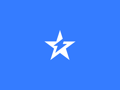 Sparkstar blue brand brand design electricity energy logo logo design logodesign logotype mark spark star symbol