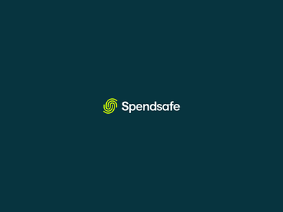 Spendsafe Lockup brand design branding finance logo logo design logo mark thumbprint visual identity