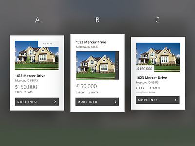 Property Listing Options jtgrauke real estate testing ui ux web design