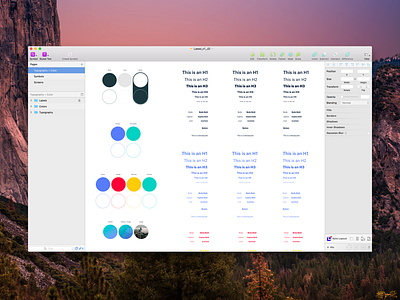 Sketch Setup color palette focus lab planning sketch sketch app strategy typography