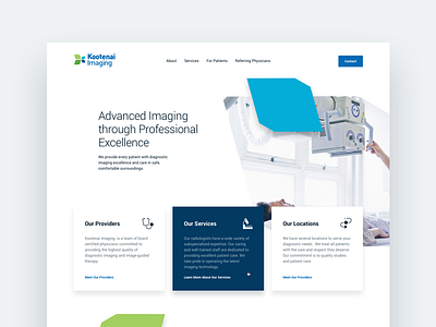 Radiology Website brand system clean health health care landing page marketing radiology ui ux web website whitespace