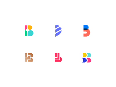 Discarded Bs b branding capital b focus lab logo lowercase b