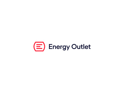 Energy Outlet branding e energy green energy lockup logo logotype mark outlet red trademark