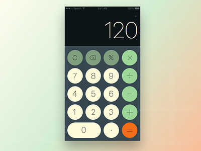 Calculator calculator dailyui day004 iphone mobile