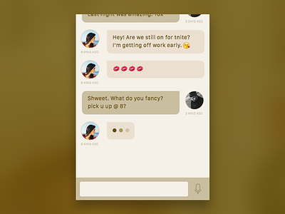 Chat window chat dailyui day013 ios mobile