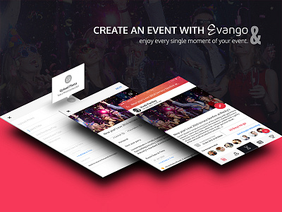 Evango - Event App "We take your fun seriously" animation app dashboard design event managment mobile app gif interface ui user experience (ux)