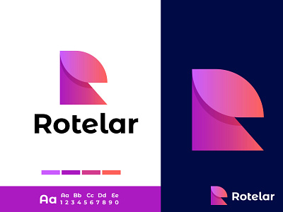 modern R Letter Logo Mark