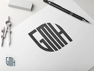 GMH Monogram Logo Design branding design logo logo design logodesign modern modern logo design simple vector