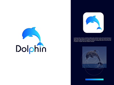 Dolphin-Logo-Design branding design graphic design illustration logo logodesign modern modern logo design motion graphics simple vector