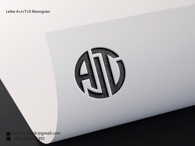 Letter-A+J+T+D-Monogram-Logo-design branding design illustration logo logodesign modern modern logo design simple vector