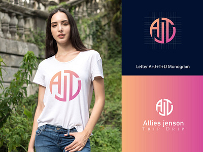 Letter A+J+T+D Monogram Logo-design