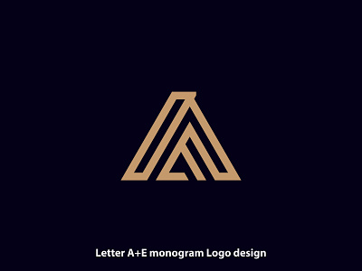 Letter A+E Monogram-Logo-design branding design illustration logo logodesign modern modern logo design simple vector