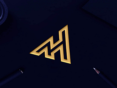 Letter A + H Logo Concept