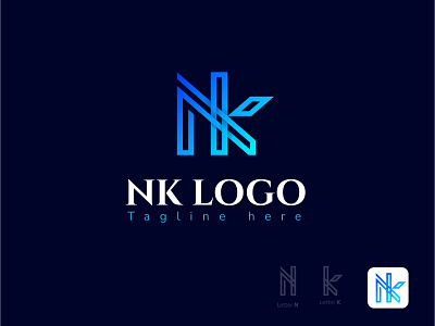 Letter N+K Logo Concept animation branding design graphic design illustration letter yp concept logo logodesign modern modern logo design motion graphics simple ui vector