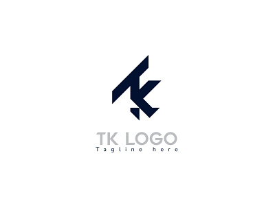 Letter T+K Logo Concept