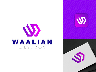 Letter W+D Logo-Concept animation branding design graphic design illustration letter wp logo concept logo logodesign modern modern logo design motion graphics simple vector