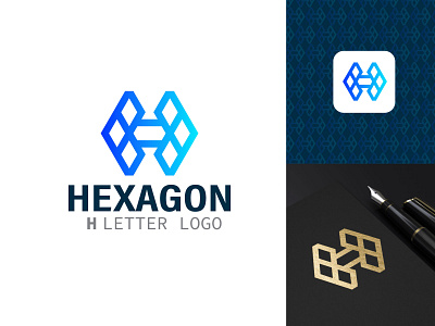 Letter H Hexagon Logo-Concept