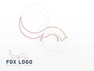 Golden Ratio (Fox Logo) Concept 3d animation branding design fox logo graphic design illustration logo logodesign modern modern logo design motion graphics simple tha fox ui vector