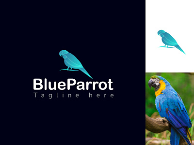 BlueParrot animation blueparrot branding design graphic design illustration logo logodesign modern modern logo design motion graphics simple ui vector
