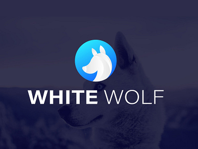 White Wolf animation branding design graphic design illustration logo logodesign modern modern logo design motion graphics simple ui vector white wolf