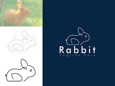 Rabbit Liner Logo Design animal logo animation branding designer graphic graphic design label logo logo design logodesign modern modern logo design motion graphics packaging rabbit rabbit logo simple ui