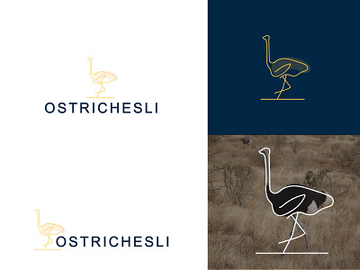 OSTRICHESLI lOGO animation branding design graphic design illustration logo logodesign modern modern logo design ostrichesli simple vector vector logo]