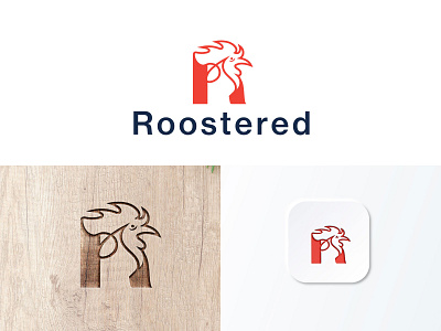 Roostered logo branding design illustration logo logodesign modern modern logo design rooster rooster design rooster icon rooster vector roster logo simple vector