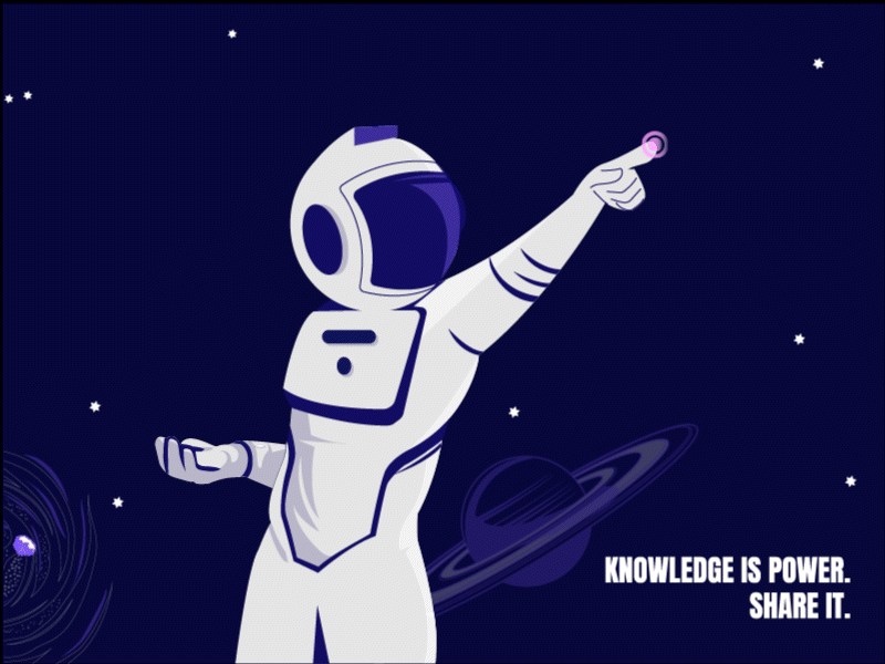 Share Your Knowledge animation design flat illustration minimal vector