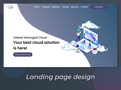 Landing page idea design illustration landing page landing page design landingpage logo typography ui ux vector web website concept website design