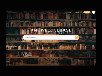 KnowledgeBase Ui design app dashboad design minimalist navigation bar prototype search search bar search engine search results ui ux web white wireframing