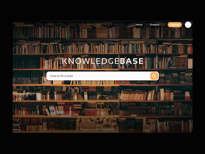 KnowledgeBase Ui design