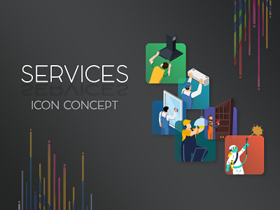 Services icon concept design icon icon design icon set iconography illustration logo logodesign vector web