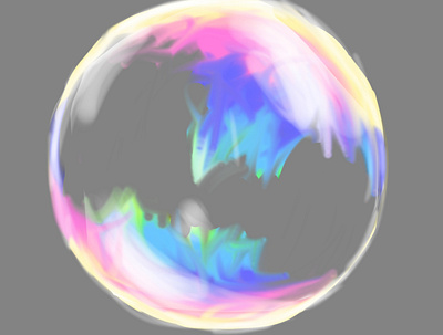 Bubble study color study illustraion sketch