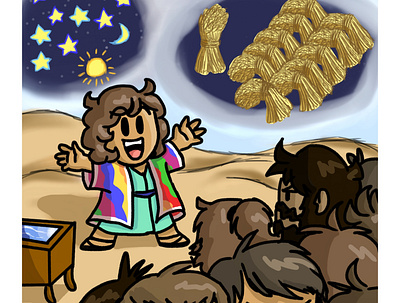Joseph bible bible story biblical characters cartoon sketch